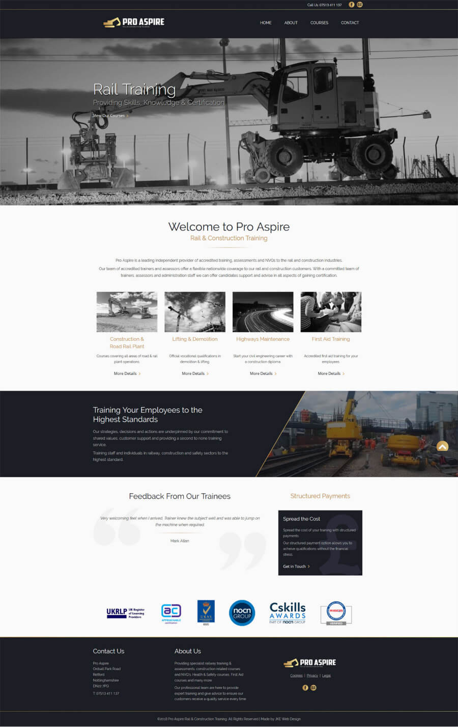 Pro Aspire website